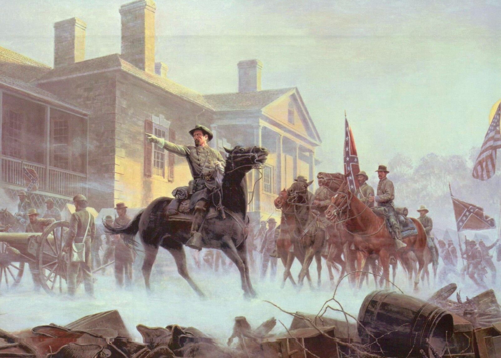 General Early, Battle of Cedar Creek, Virginia, VA - Military Civil War Postcard