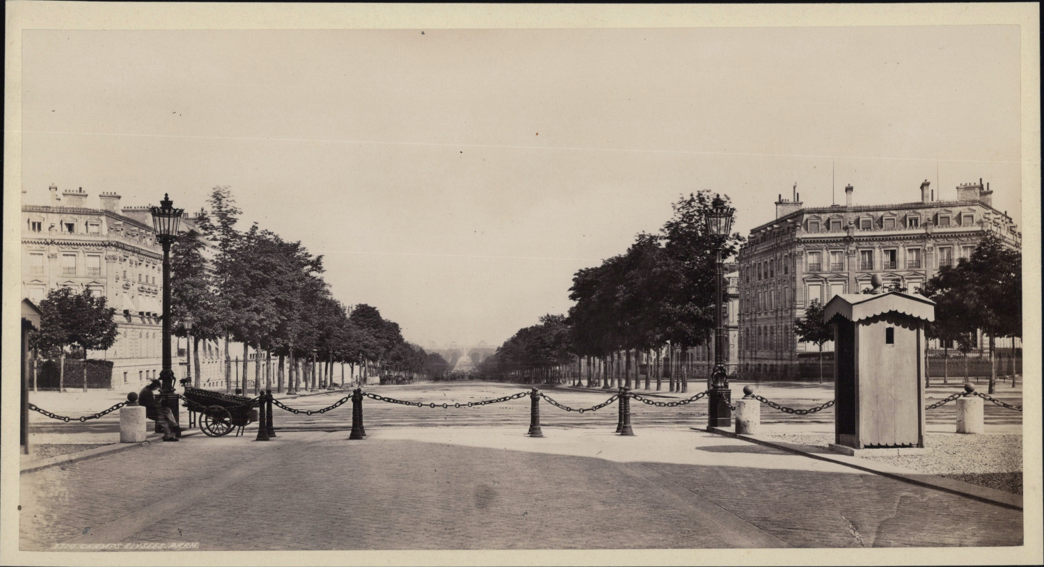 France, Paris, Universal Exhibition of 1878, Champs-Elysées, traveling merchant