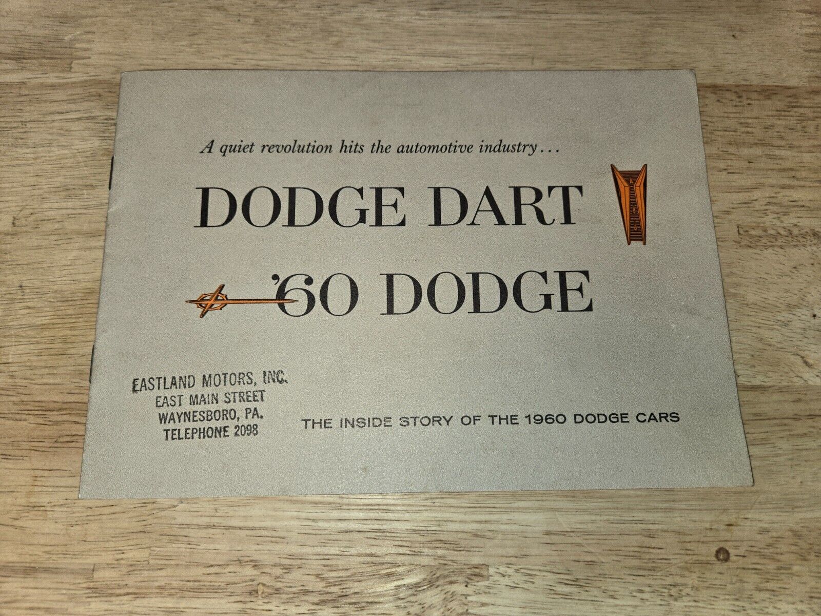 DODGE DART \'60 DODGE 10 PG BROCHURE EASTLAND MOTORS WAYNESBORO, PA