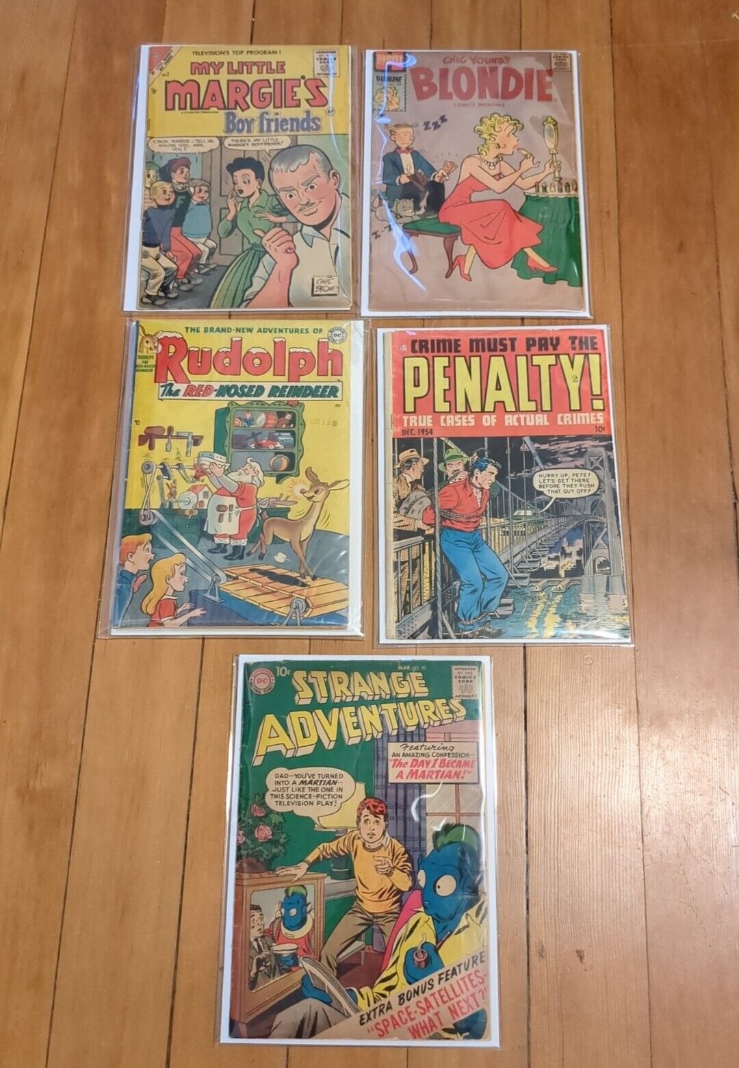 Comic Books - Lot of 5 - Old Vintage Comics 1950\'s