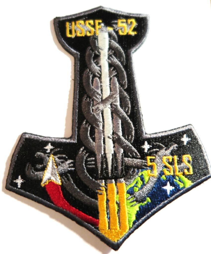 FALCON HEAVY 5 SLS USSF-52 ORIGINAL SPACE MISSION PATCH - CAPE LAUNCH TEAM