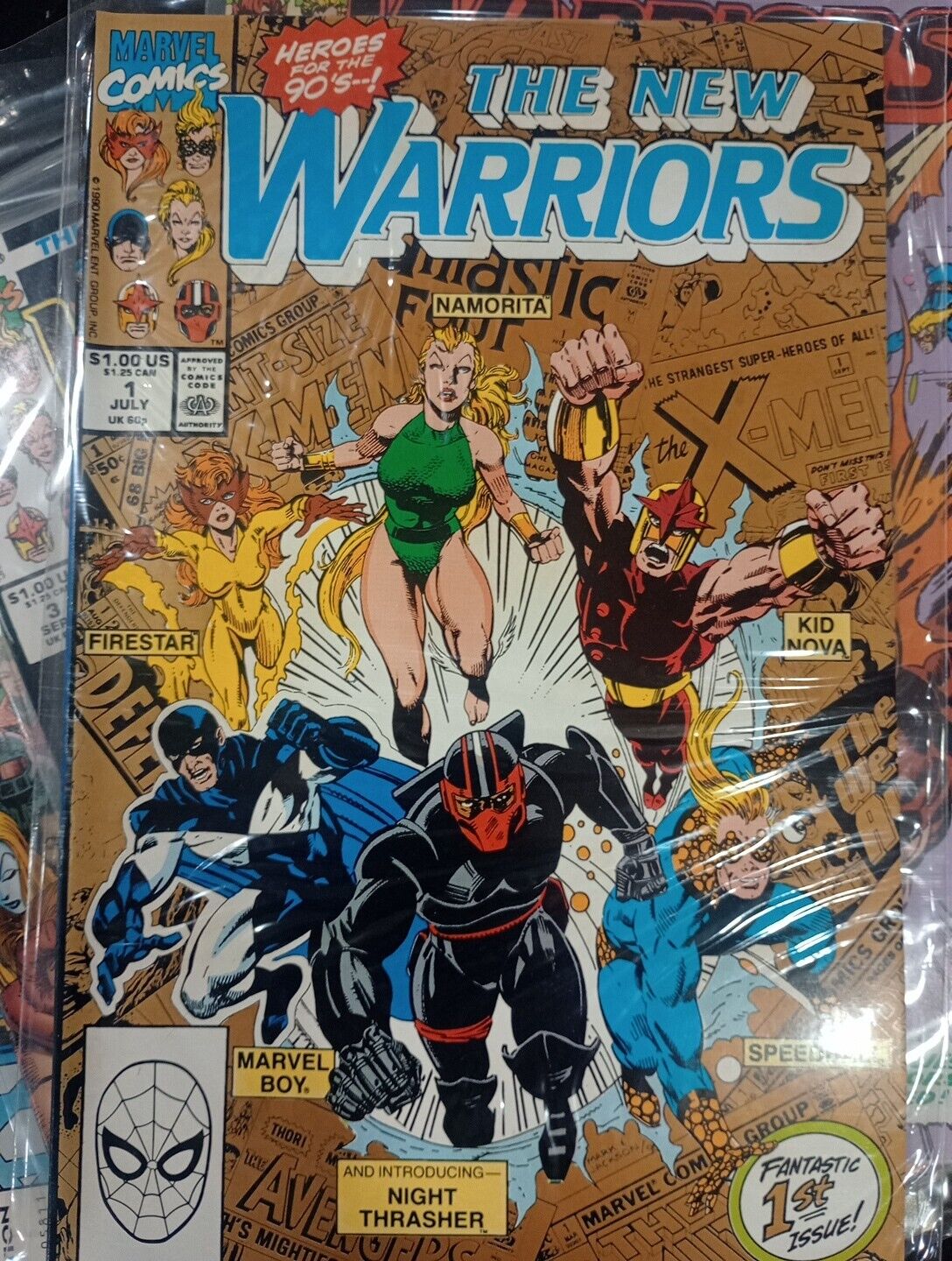 The NEW Warriors Almost Complete Set (Missing Issue 12) Marvel 83 Total Annual 