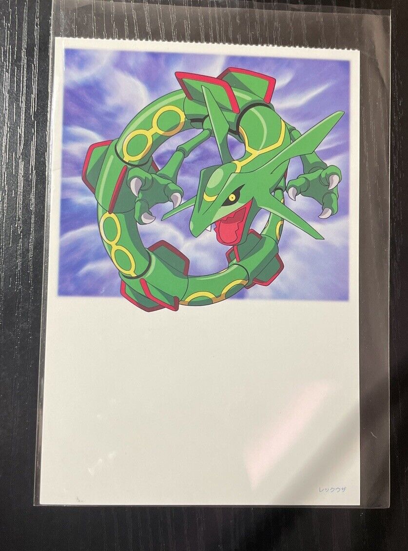 Rayquaza Pokémon Postcard  Advance Generation Vintage Very Rare