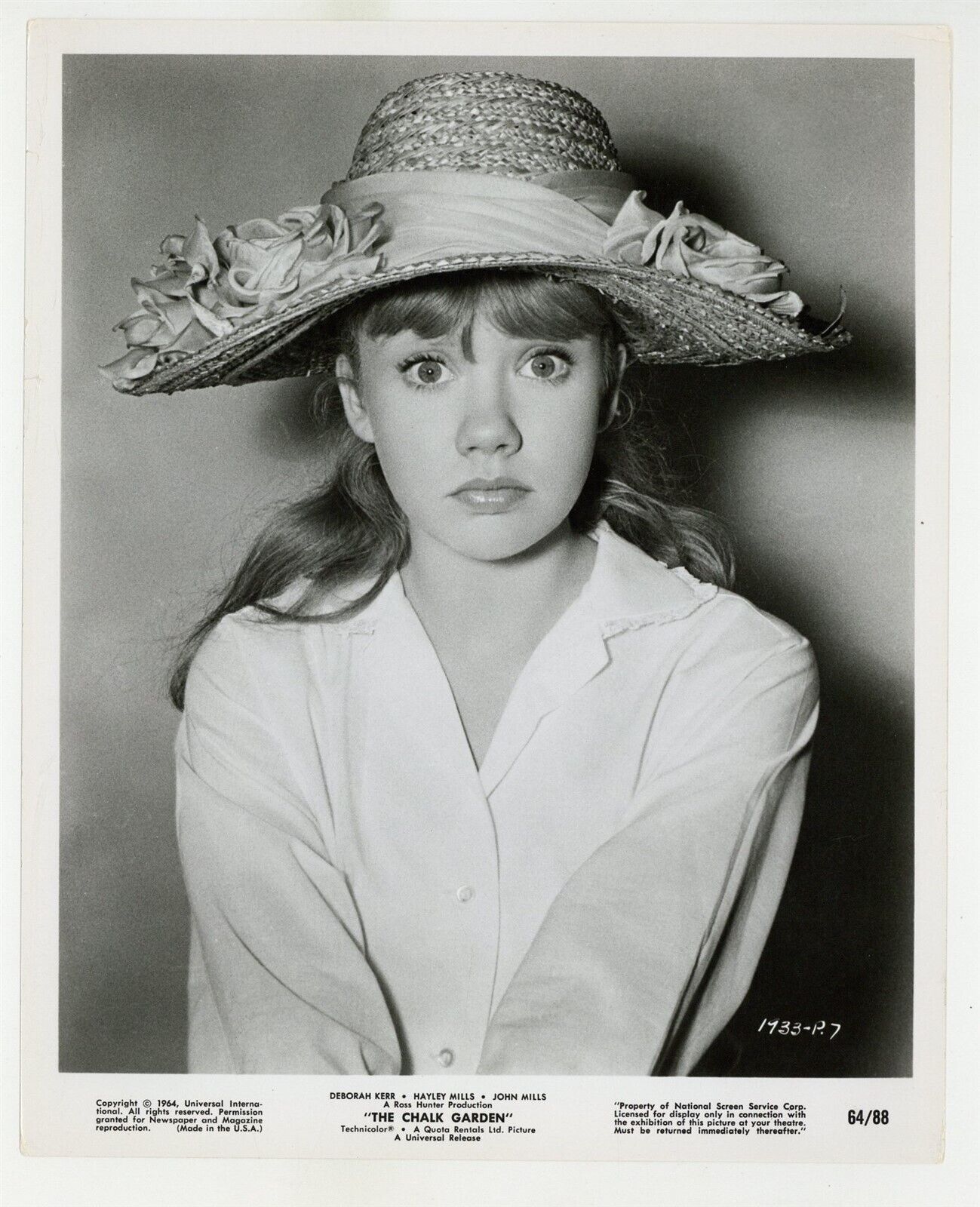 Hayley Mills 1961 Young Actress Portrait 8x10 Original Studio Photo Glamor 10645