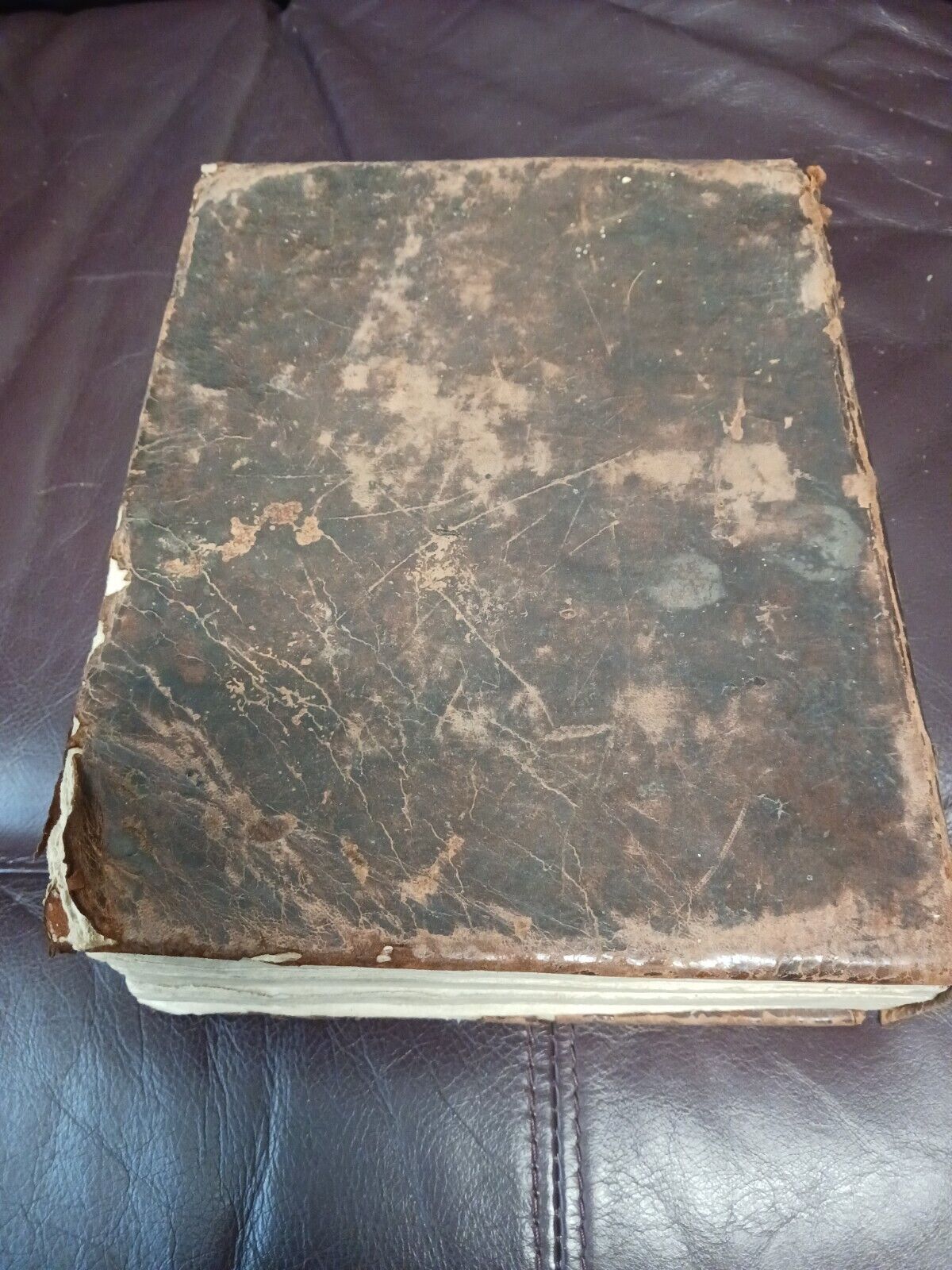 HOLY ANTIQUE VERY OLD PRAYERBOOK 1809 IN VIENNA HEBREW ORIGINAL BINDING מחזור