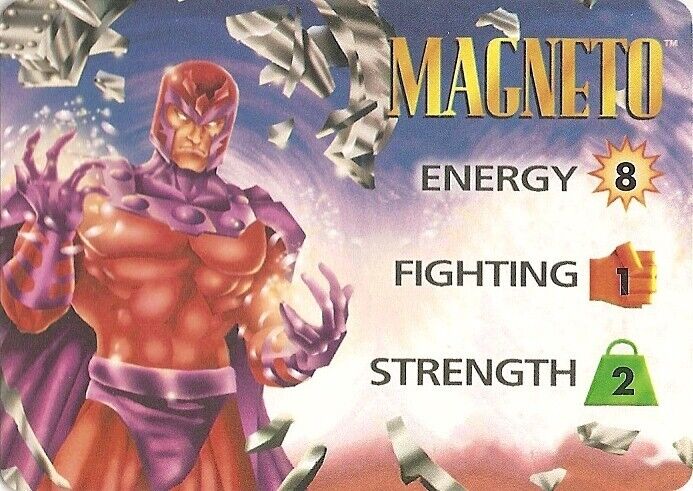 Marvel OVERPOWER MAGNETO 3-stat OP character - Rare