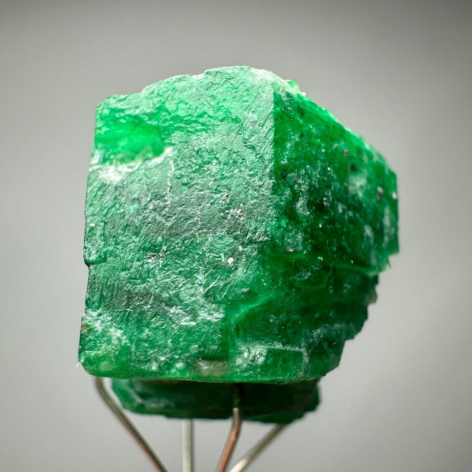 24+ CT. Unusual Top green Swat Emerald huge crystal.