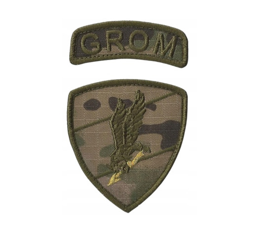 GROM POLISH ARMY SPECIAL FORCE 3.3' PATCH PW RANGERS AIRBORNE POLAND 1950