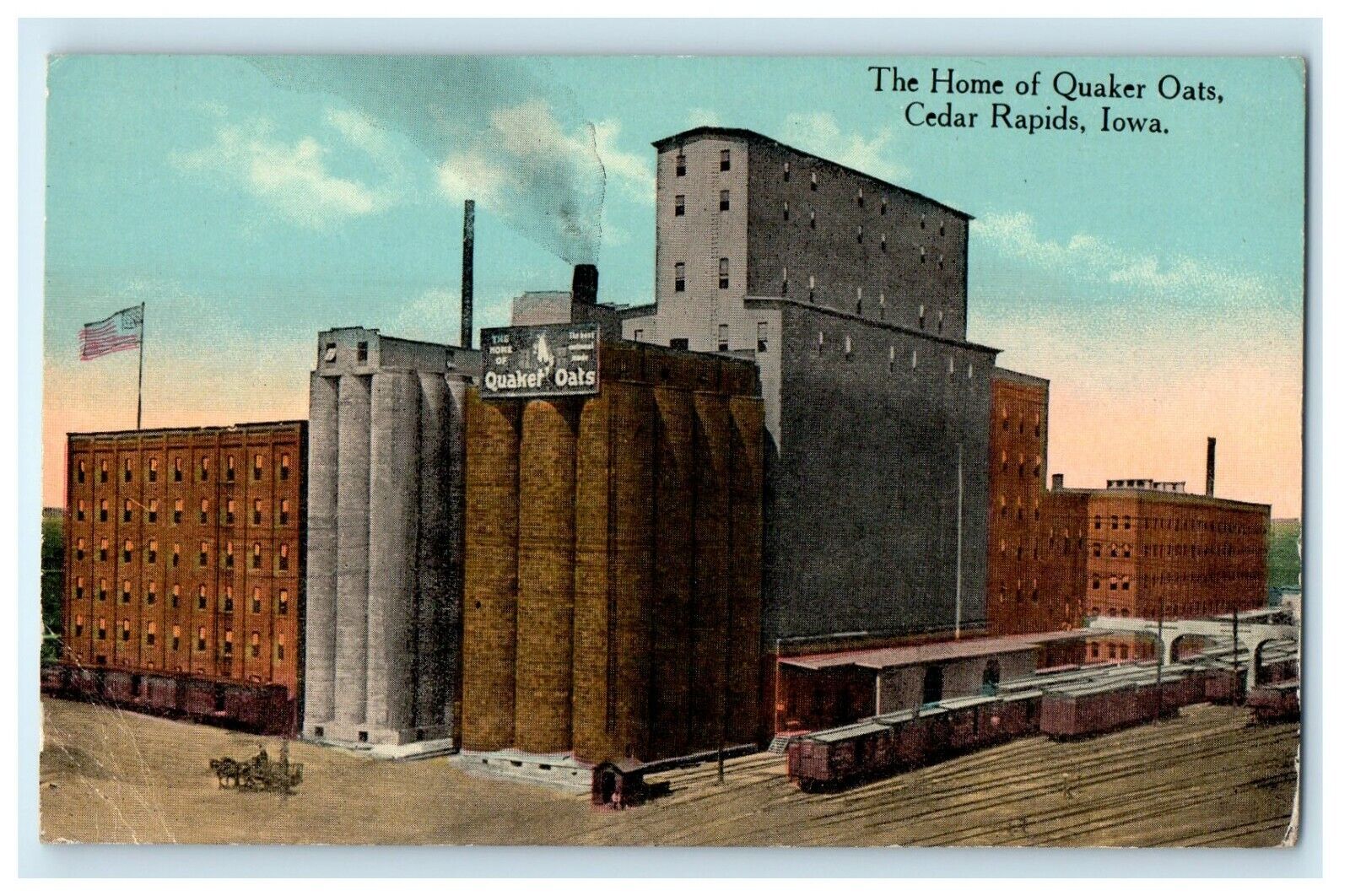 c1910\'s The Home Of Quaker Oats Cedar Rapids Iowa IA Antique Postcard