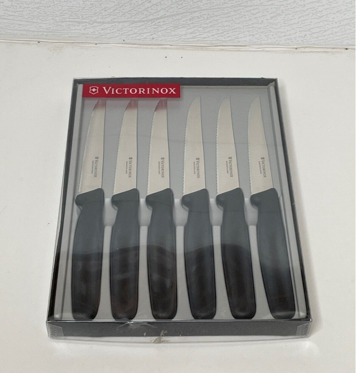 Victorinox Swiss Army Cutlery Serrated Steak Knife Set Of 6