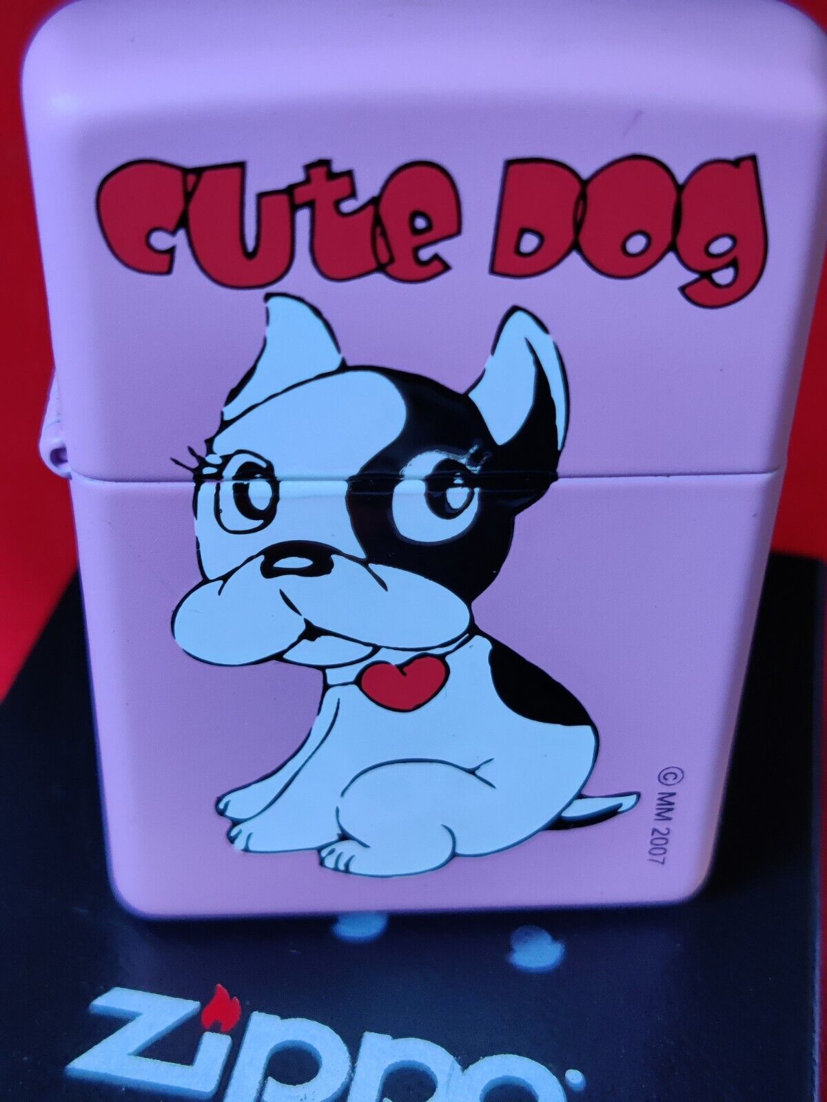 Zippo lighter CUTE DOG BOXER New in original labeled box 