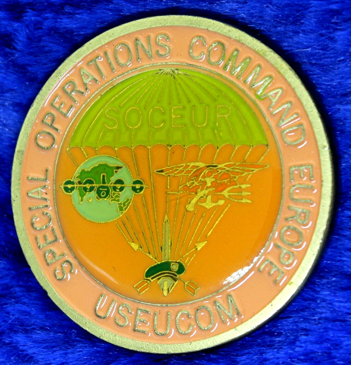 USN Special Operations Command Europe SEAL Rick Rogers Challenge Coin PT-8