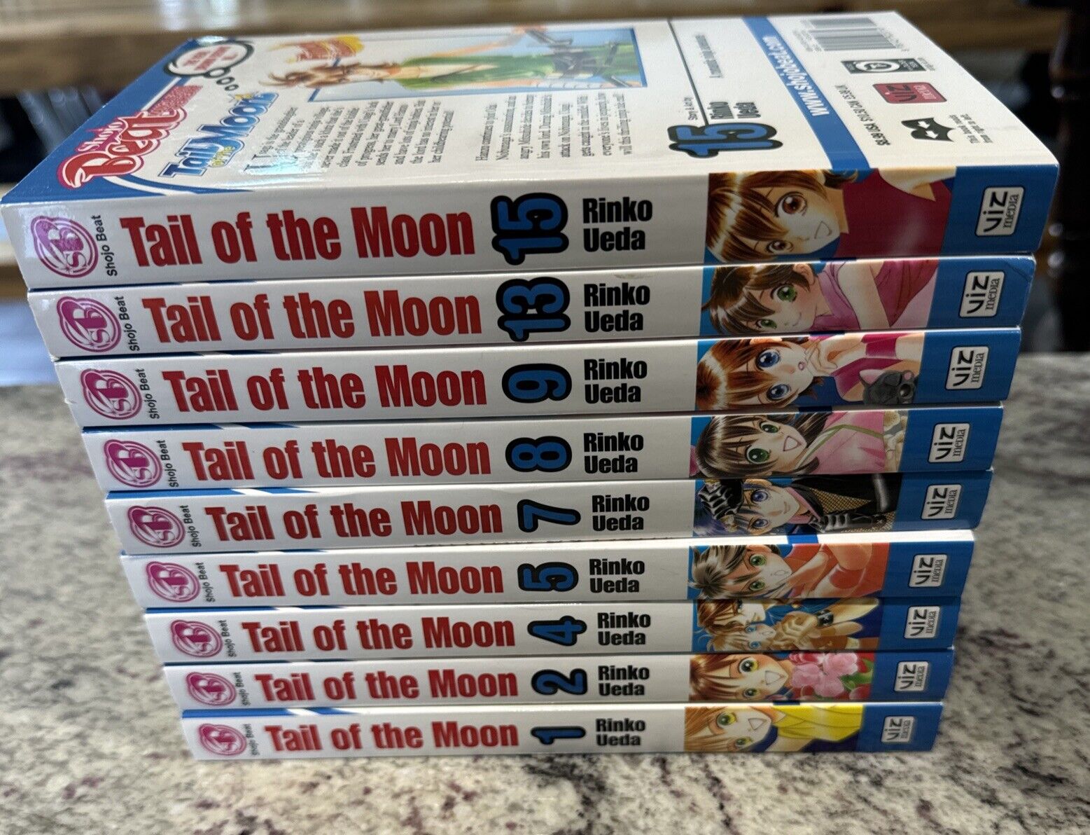 Tail Of The Moon Vol 1,2,4,5,7,8,9,13 & 15Manga Lot, 1st Prints, Rinko Ueda