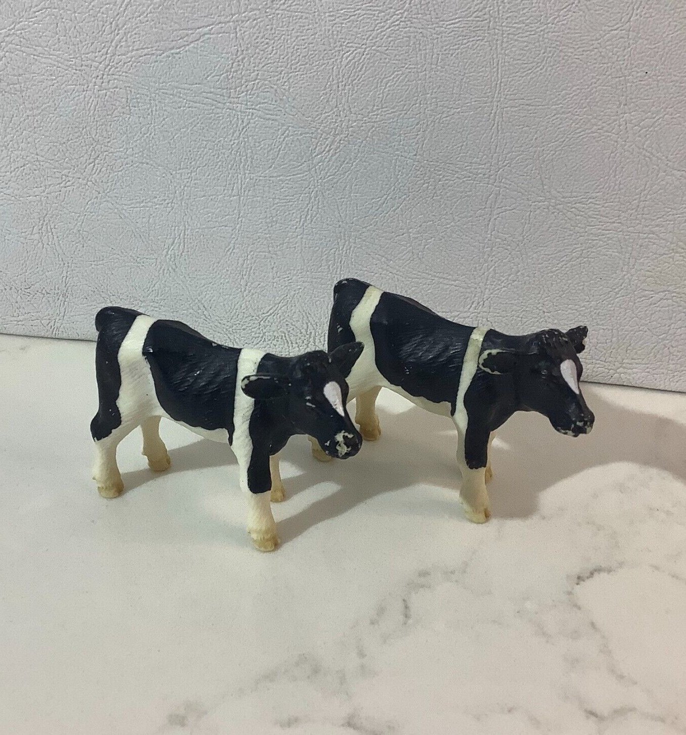 Lot of 2 Schleich Holstein Cow Calves Figures