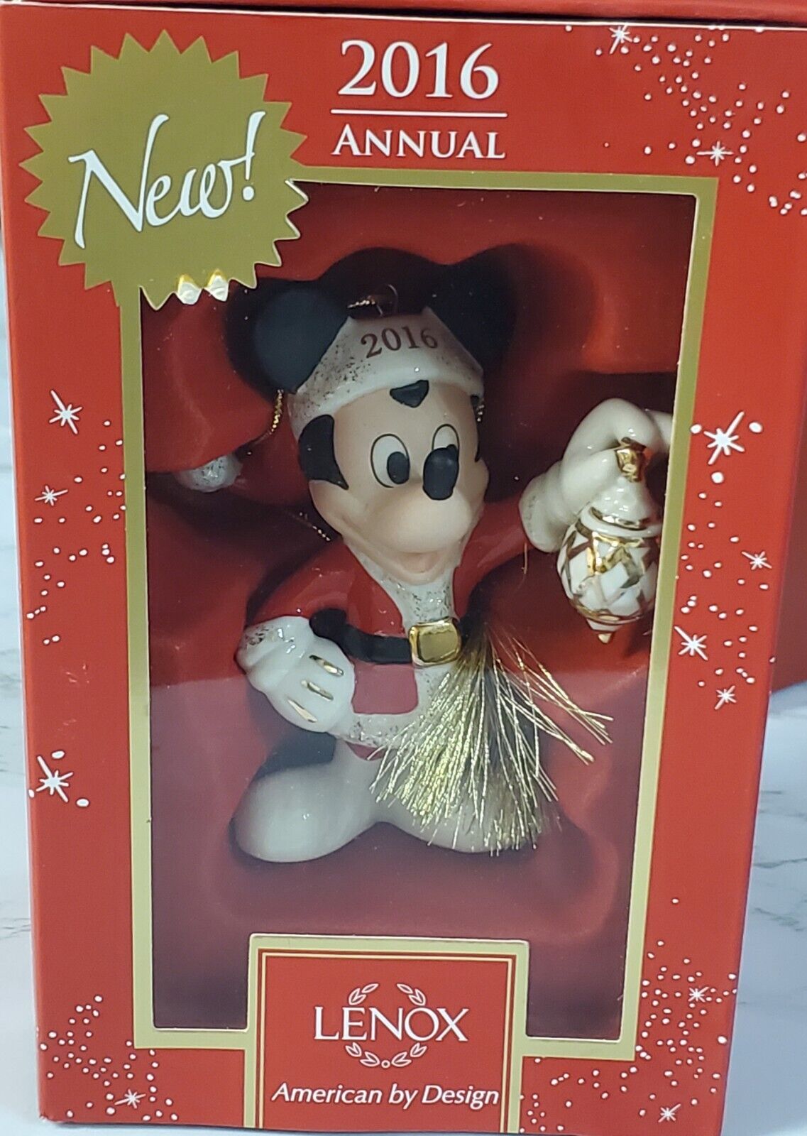 Lenox Disney 2016 Decorate the Season Mickey Mouse 3.7\