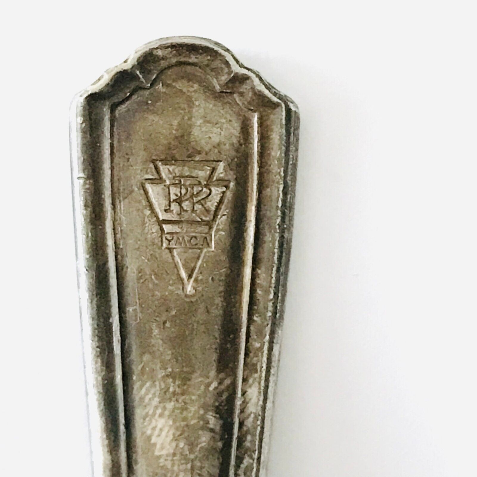 Rare 1920s Pennsylvania Railroad YMCA Silver Plate Spoon RR PA Wallco Antique US