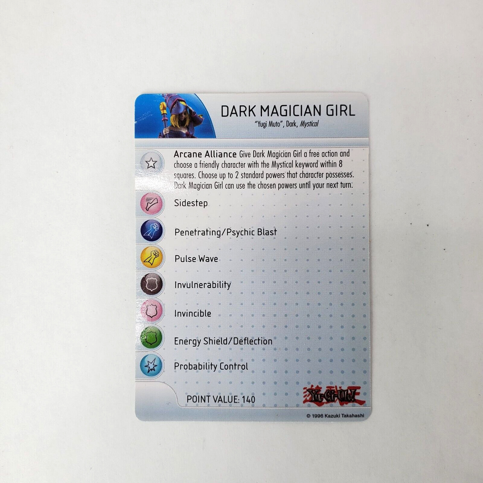 Heroclix Yu-Gi-Oh Set Dark Magician Girl #018 Card Only Replacement Rare