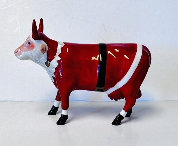 Cow Parade Santa Cow Westland Giftware #9208 2002