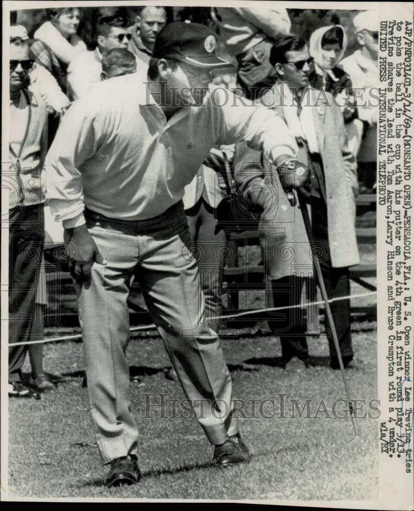 1969 Press Photo Golfer Lee Trevino plays the Monsanto Open in Pensacola, Fla.