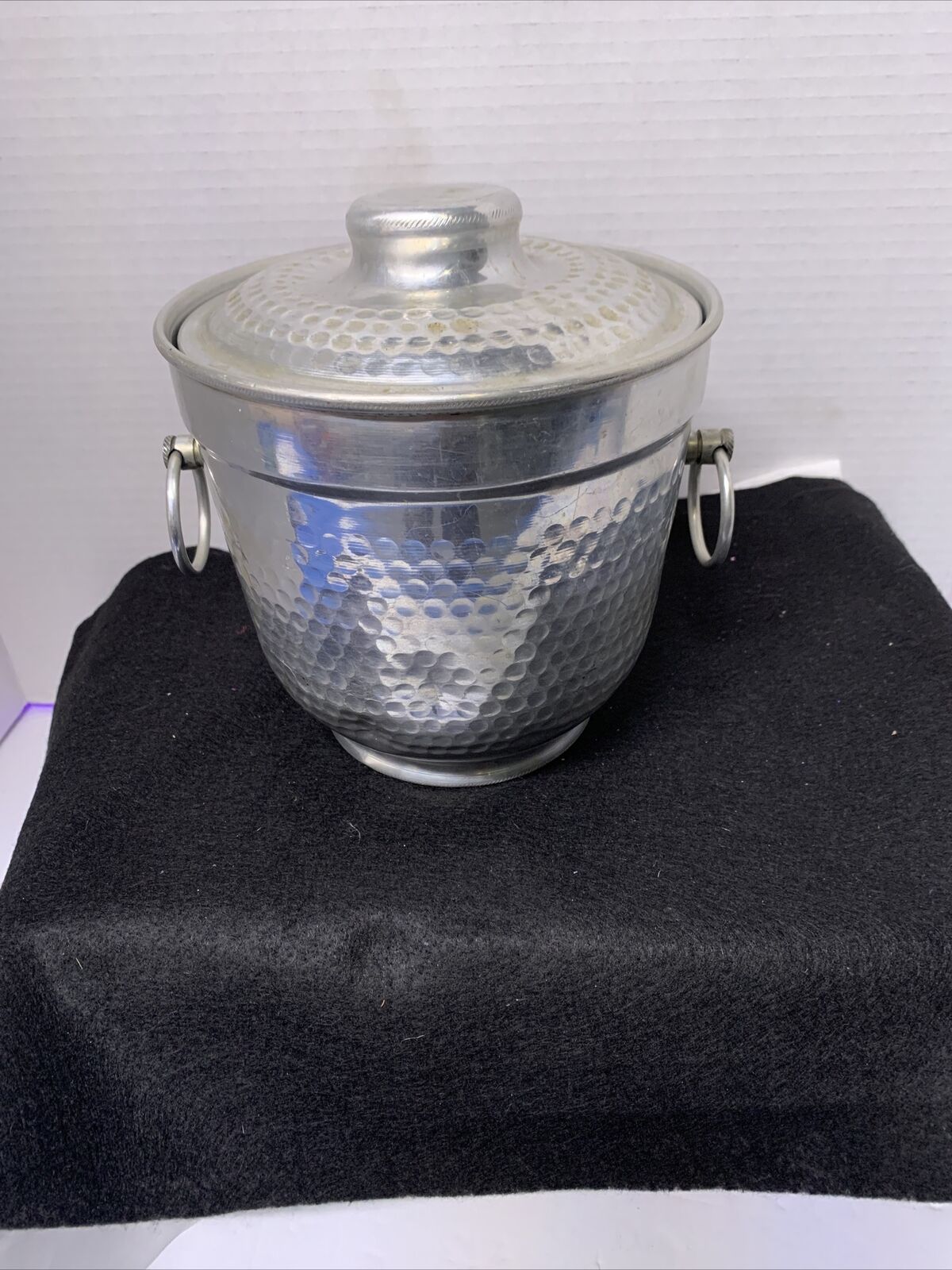 VINTAGE  Aluminum  Ice Bucket  Made in Italy