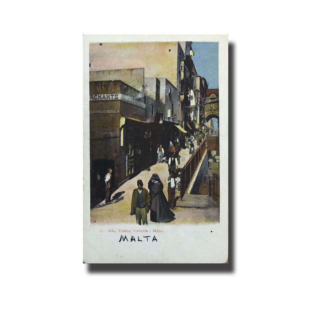 Malta Postcard Vincenzo Galea Sda Teatro New Unappropriated Undivided Back