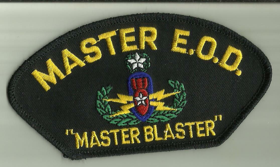  MASTER E.O.D. Explosive Ordnance Disposal HAT PATCH U.S.ARMY,NAVY,USMC SOLDIER