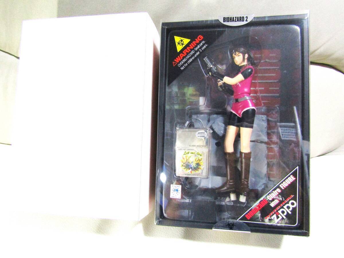 Zippo Resident Evil Claire Redfield Figure Set Complete Unopened