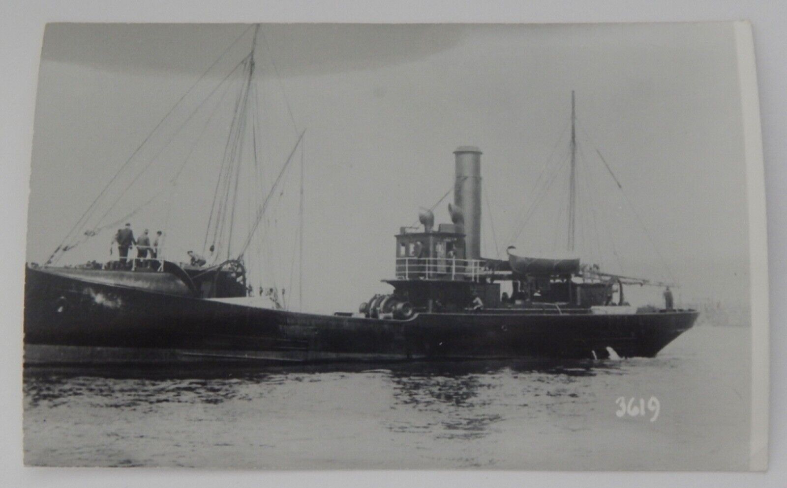 Steamship Steamer FOAM real photo postcard RPPC