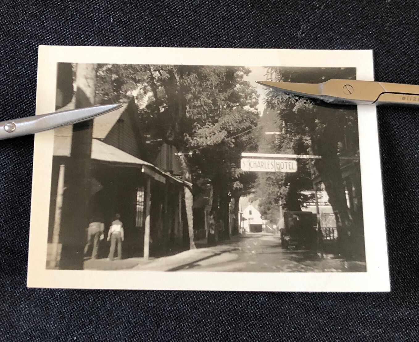 Antique 1930s Downieville California St Charles Hotel Original Photo Old Mining