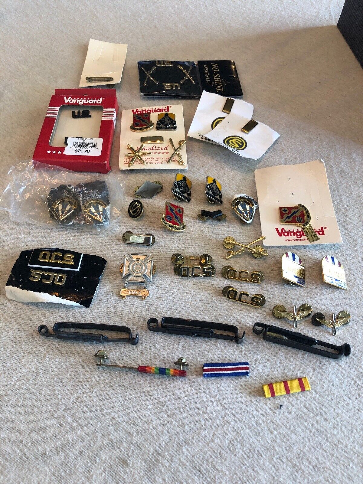 Massive US Military Pin Collection 43 Pieces Total