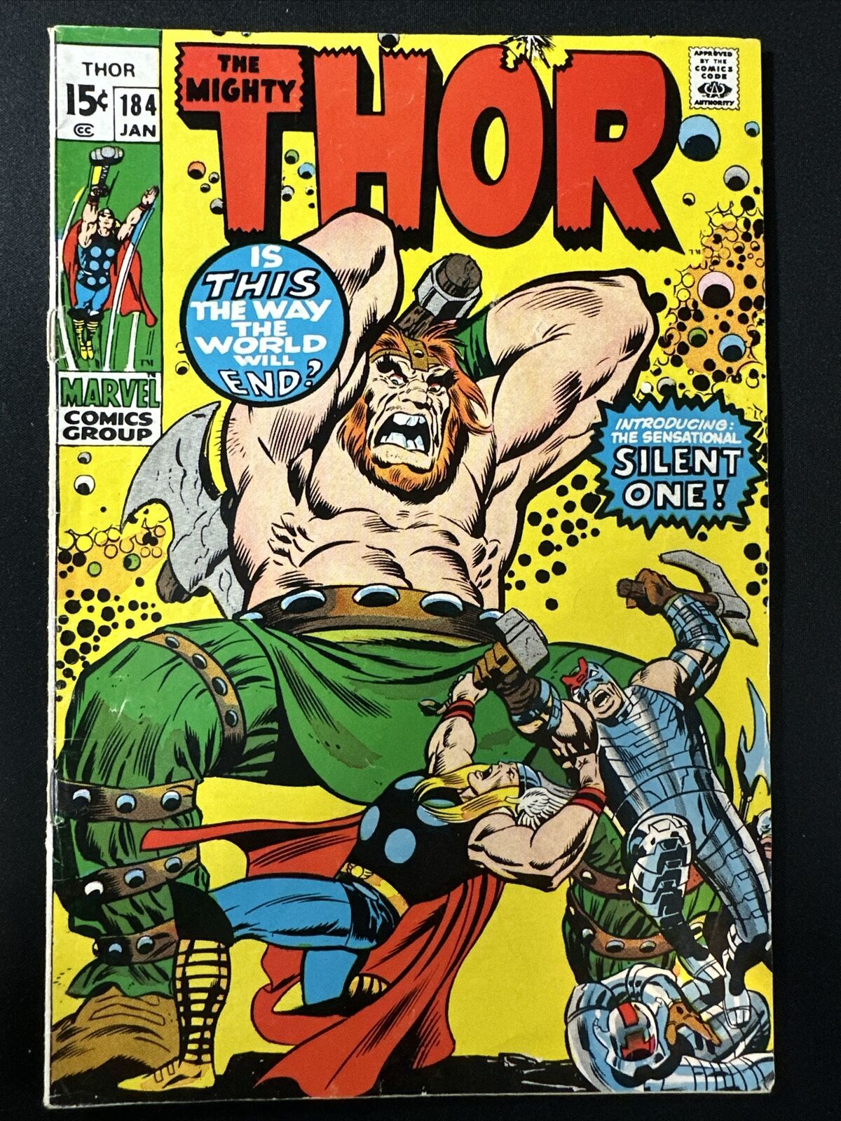 The Mighty Thor #184 Vintage Marvel Comics Silver Age 1st Print 1971 VG *A2