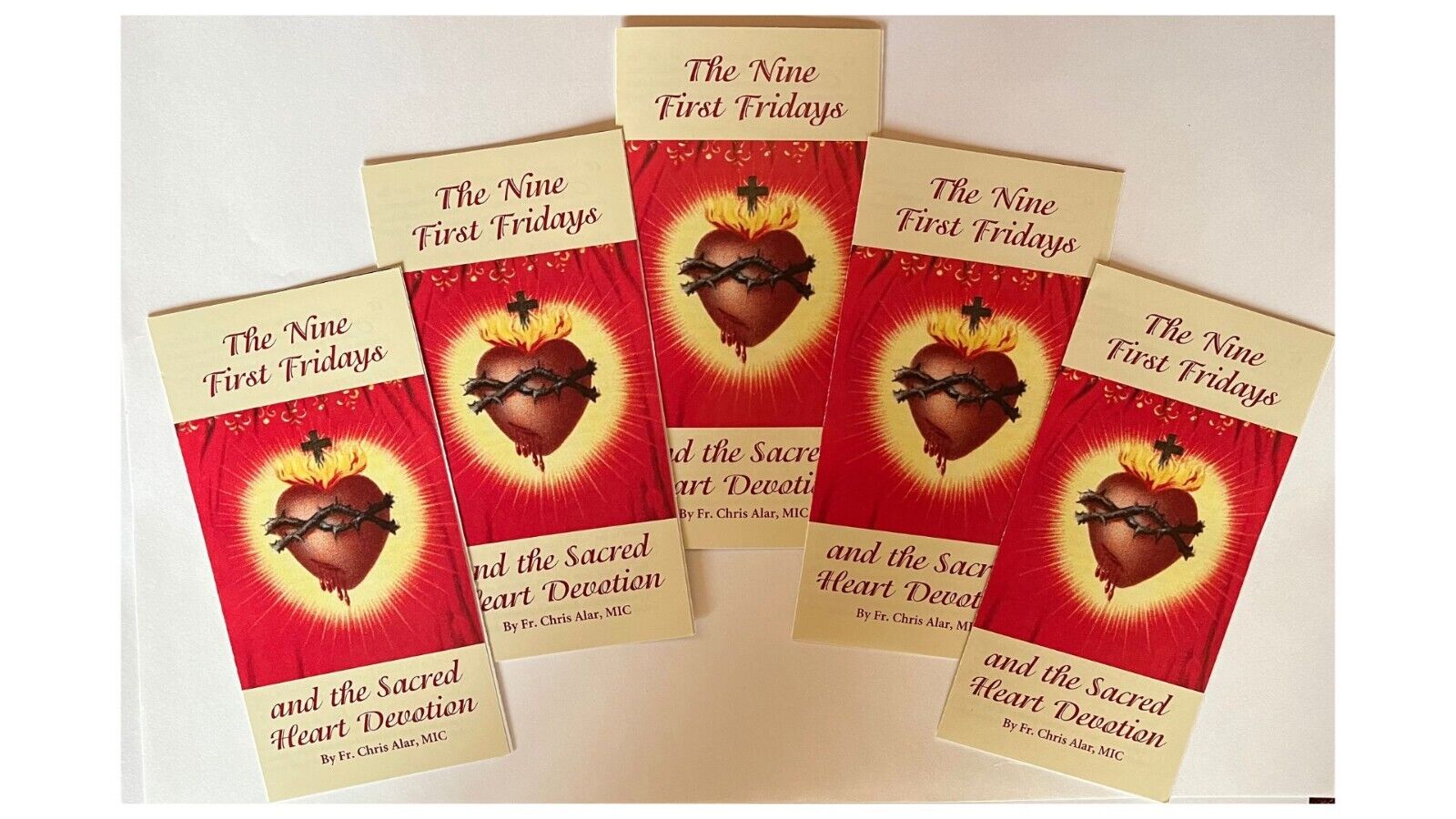 The Nine First Fridays and Sacred Heart Devotion 4 Panel Pamphlet 5 Pack