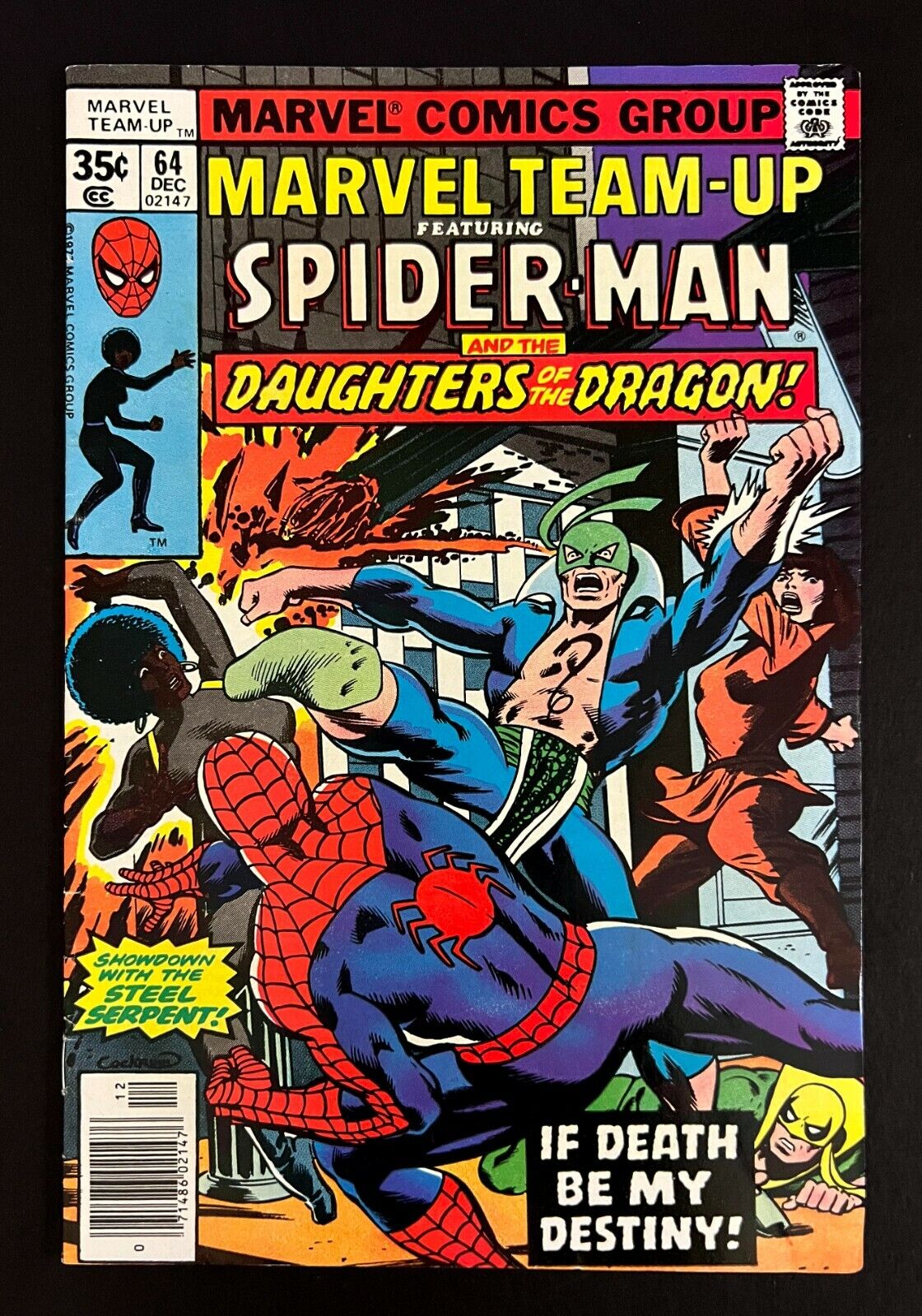 MARVEL TEAM-UP #64 Spider-Man & The Daughters of the Dragon John Byrne Art 1977