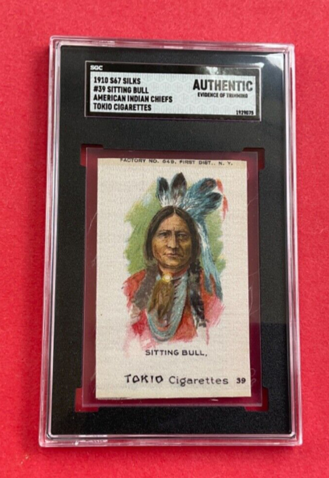 1910 S67 Silks  #39 Sitting Bull  American Indian Chiefs  Tokio  SGC A   Nice