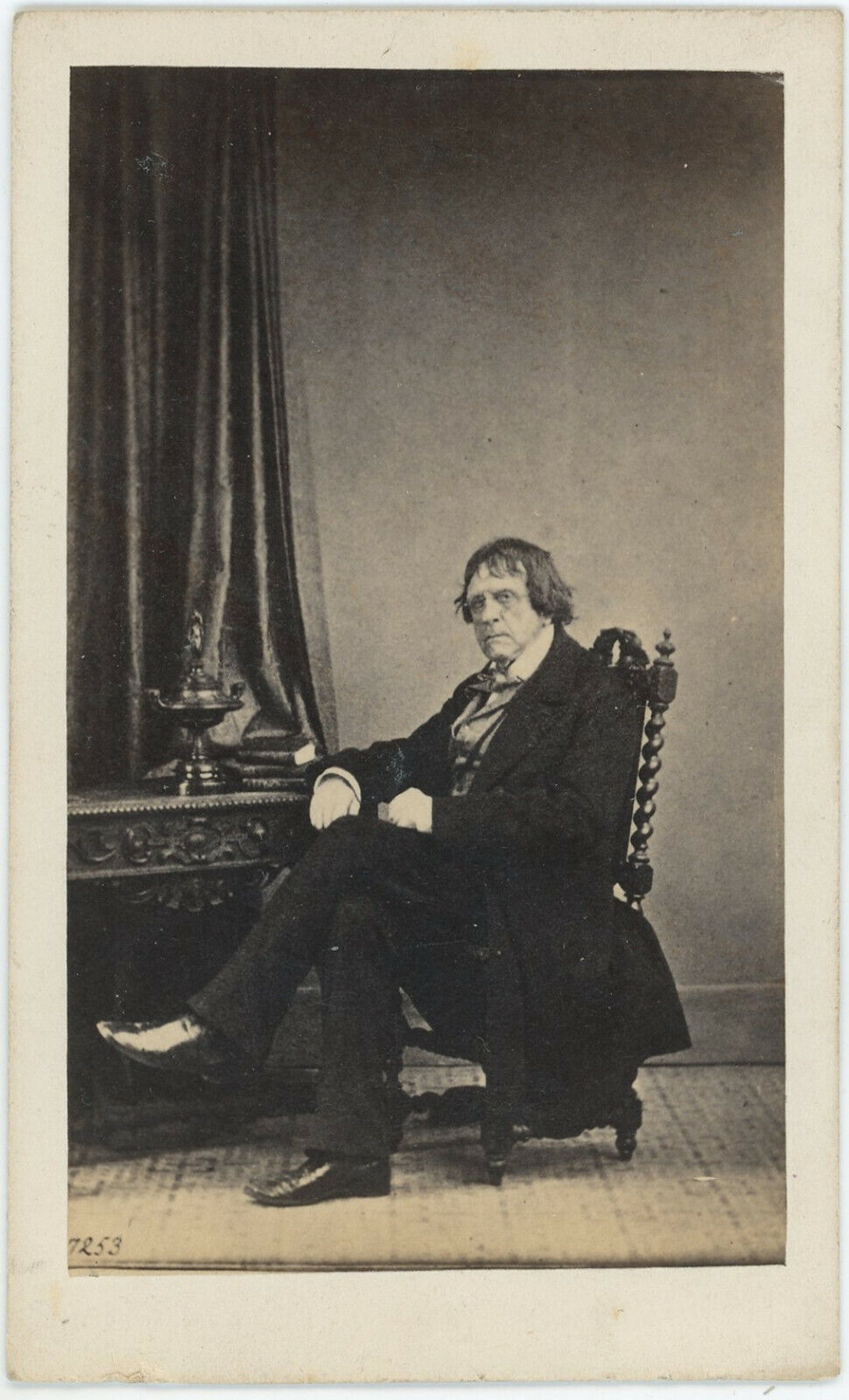 CDV circa 1860. José Joaquín de Mora, Spanish writer, journalist and poet.
