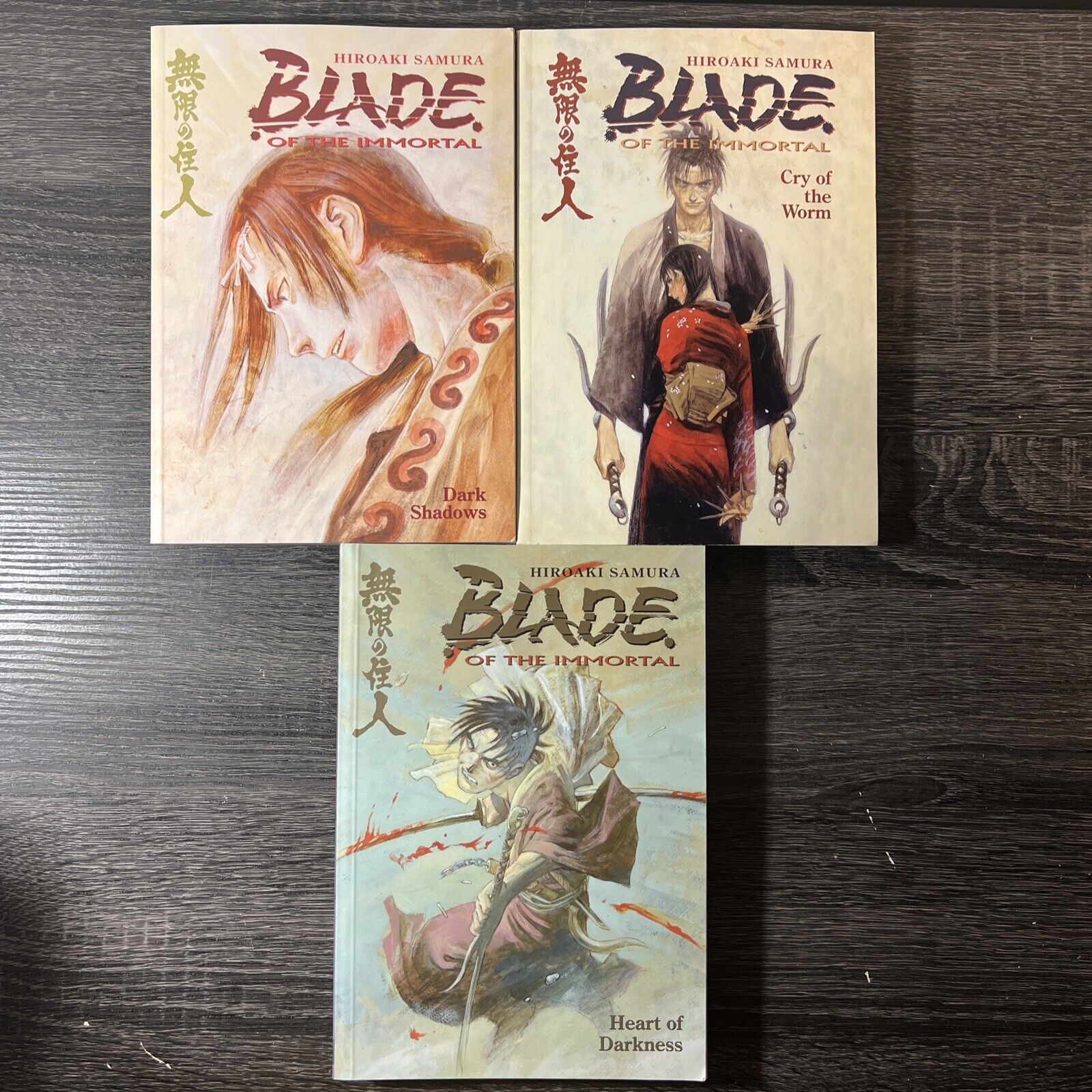 Blade of the Immortal 3 Books: Dark Shadows, Heart Of Darkness, Cry Of The Worm