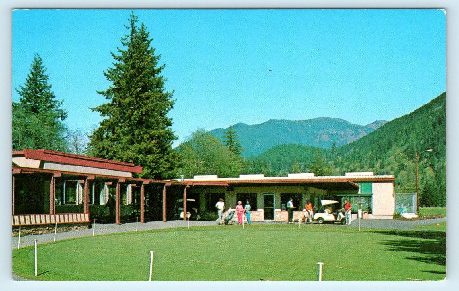 WEMME, OR Oregon  Bowman\'s MT. HOOD GOLF CLUB  Zig Zag Mountain c1960s Postcard