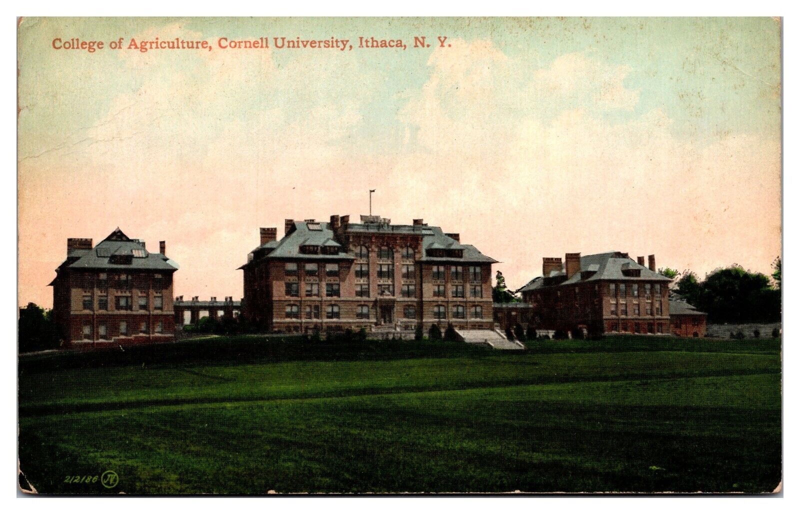 Antique College of Agriculture, Cornell University, Ithaca, NY Postcard