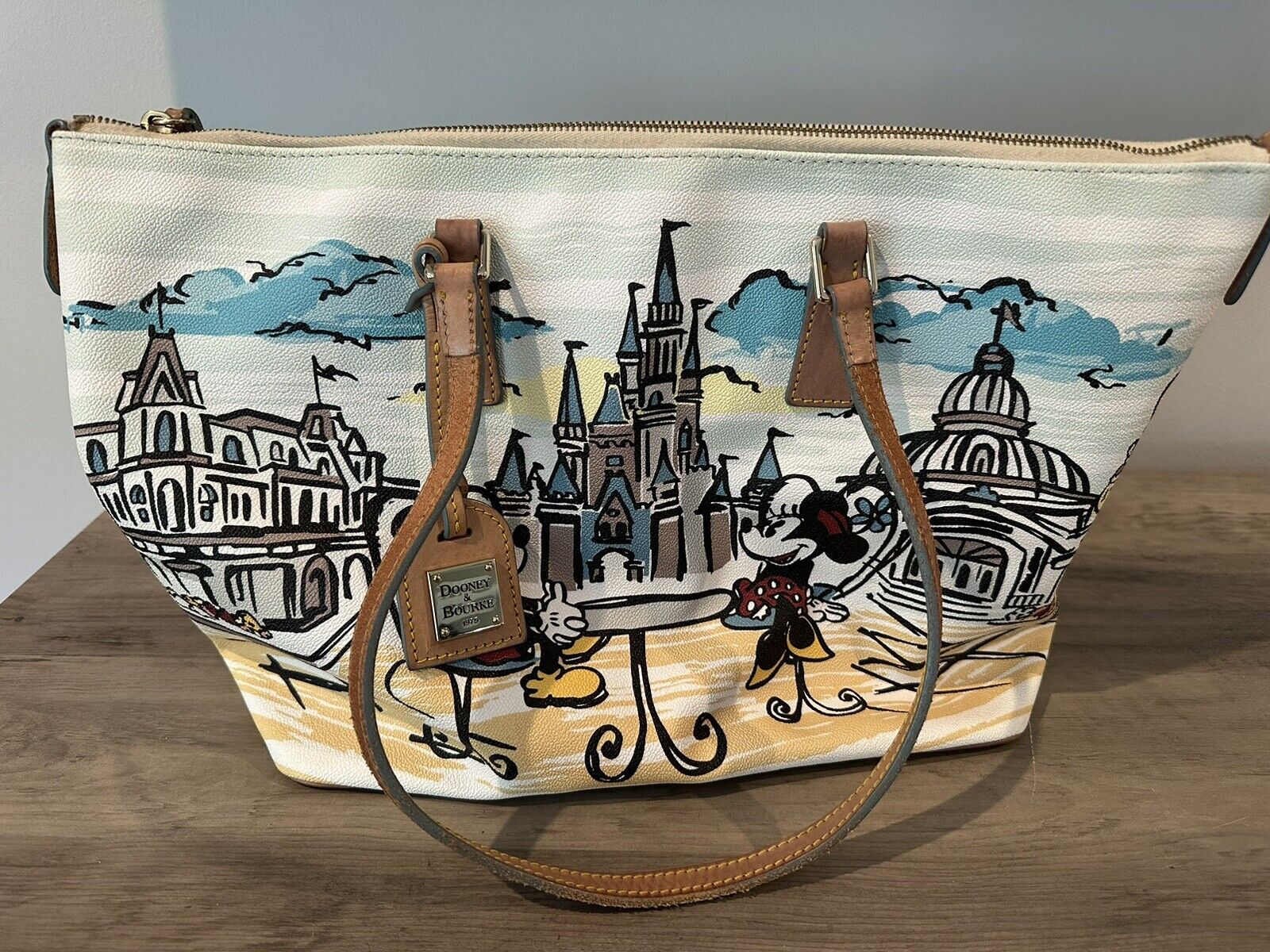 Dooney & Burke purse Disney Castle Mickey And Minnie Mouse M0303931