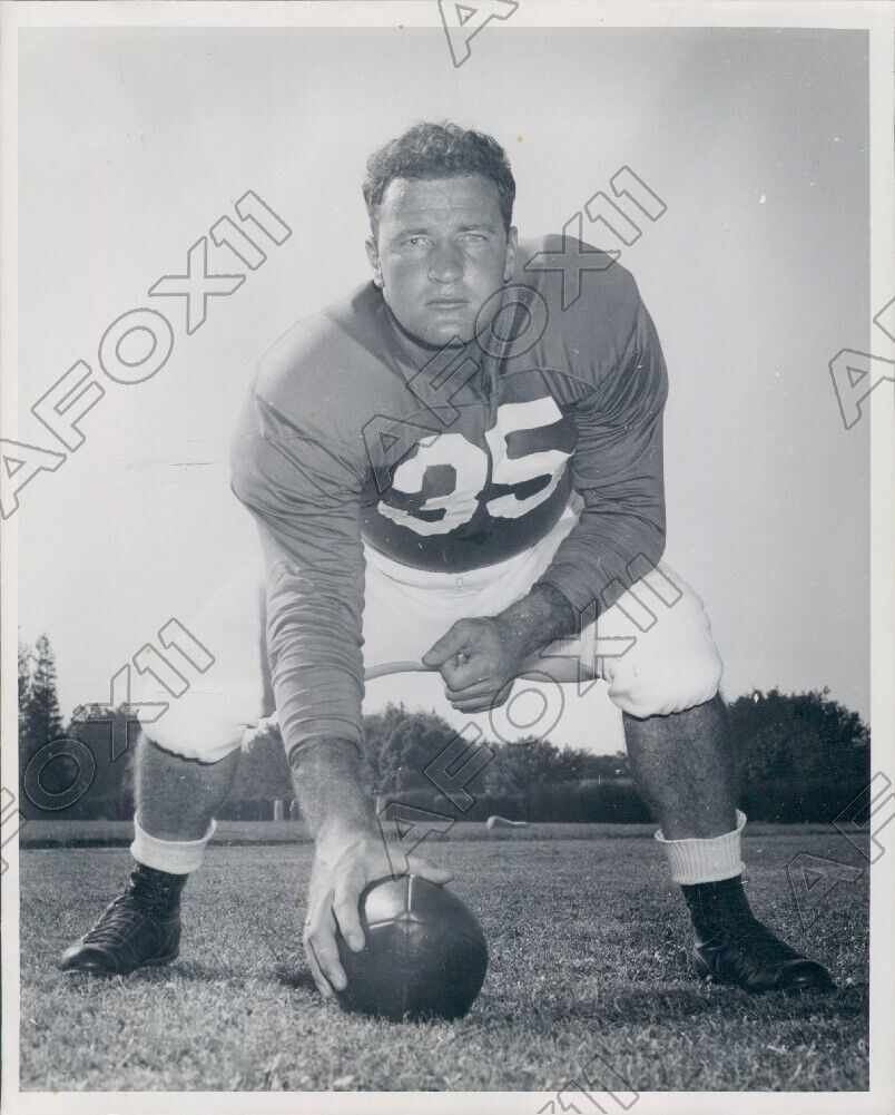 1948 San Jose State College Football All CCAA Center bob Piffernni Press Photo