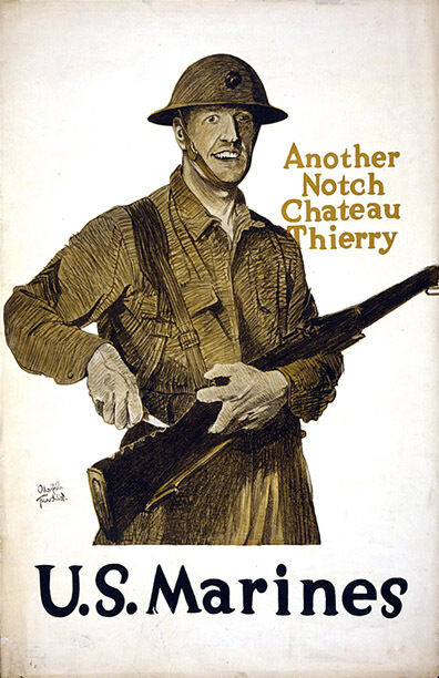 Vintage U.S. Marines  Poster WW 1