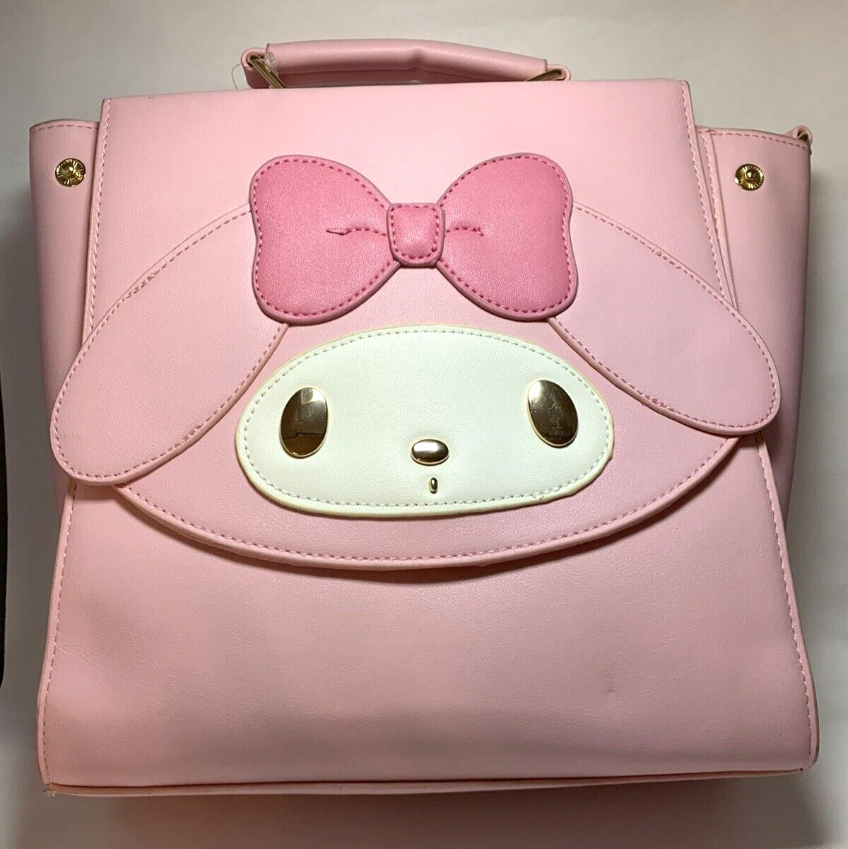 My Melody 3way Bag Pink Backpack Shoulder Handbag Sanrio Japan with Tags Mint