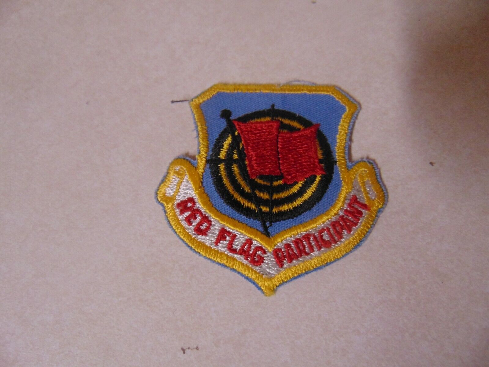 MILITARY PATCH SEW ON OLDER POCKET US AIR FORCE RED FLAG PARTICIPANT 