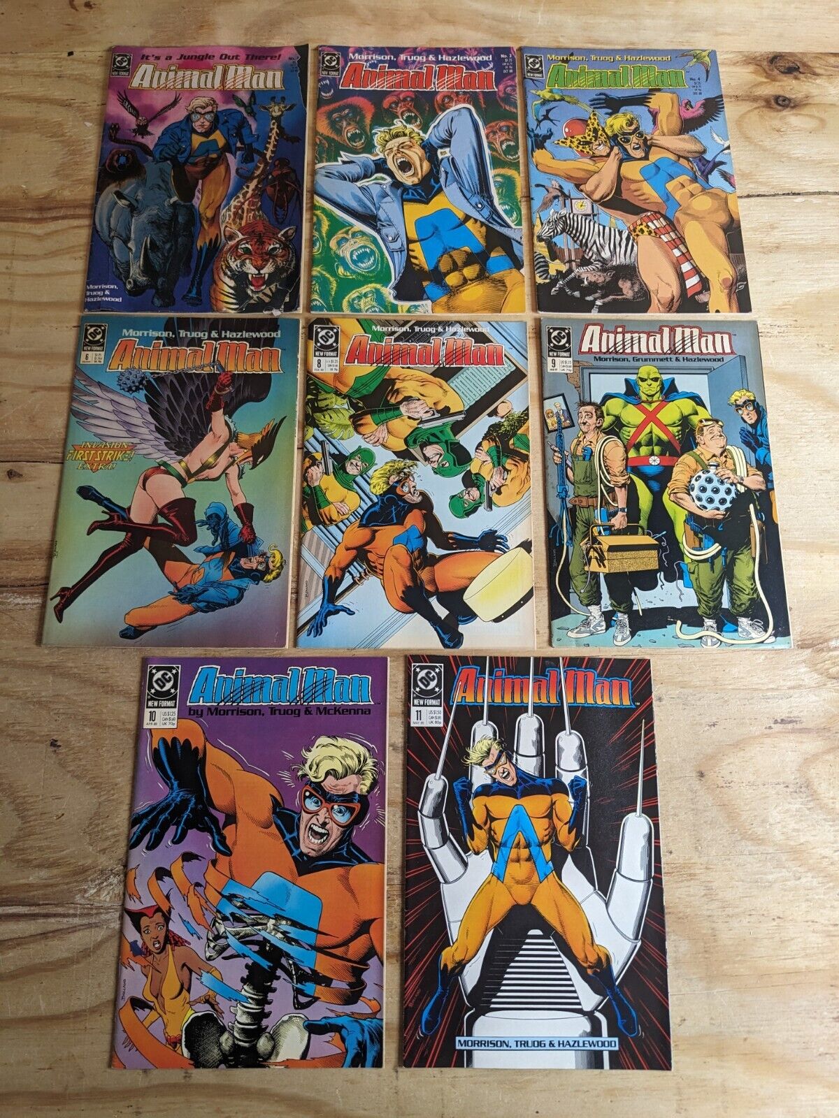 ANIMAL MAN Lot Set KEY ISSUES #1-2,4,6,8-11 DC Comics 1988-1989 Maxine Baker & M