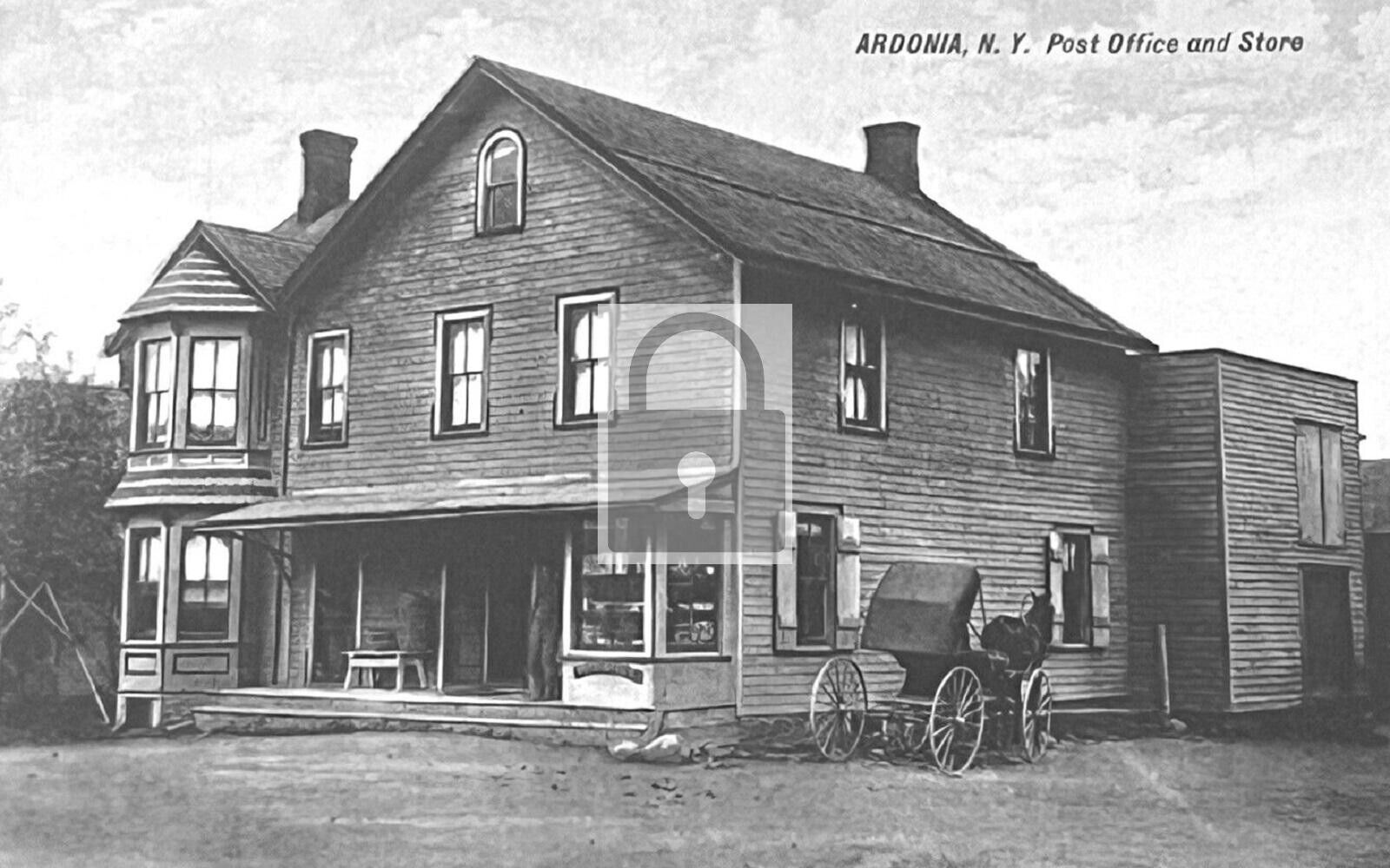 Post Office & General Store Ardonia New York NY Reprint Postcard