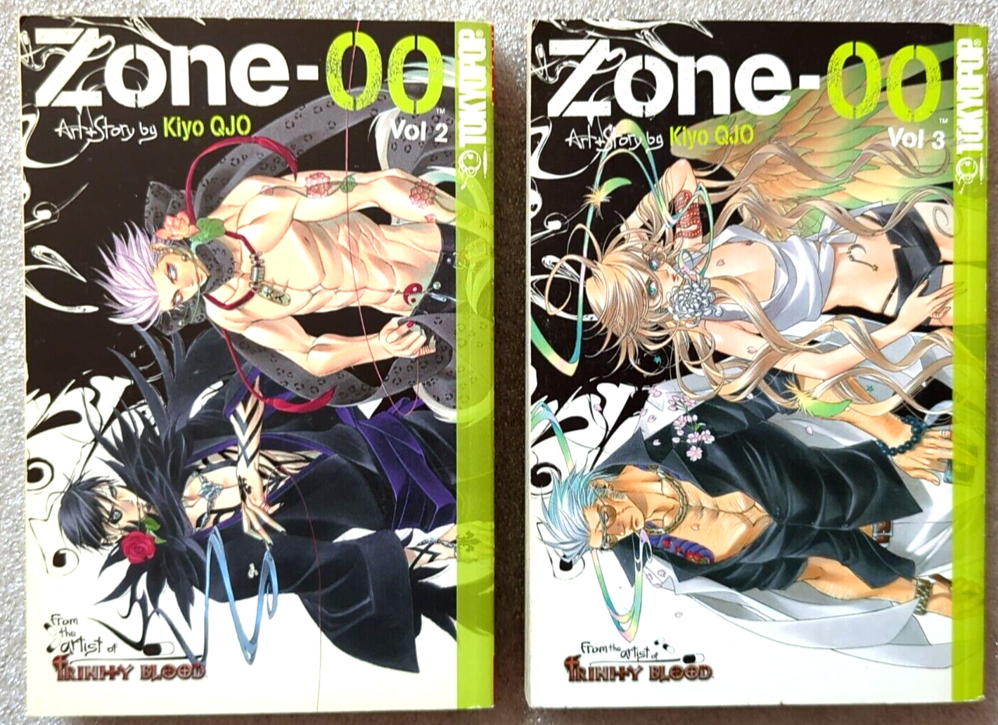 Zone-00 Vol 2-3 Manga Lot, 1st Print 2009, Miyo QJO (Artist Of Trinity Blood)