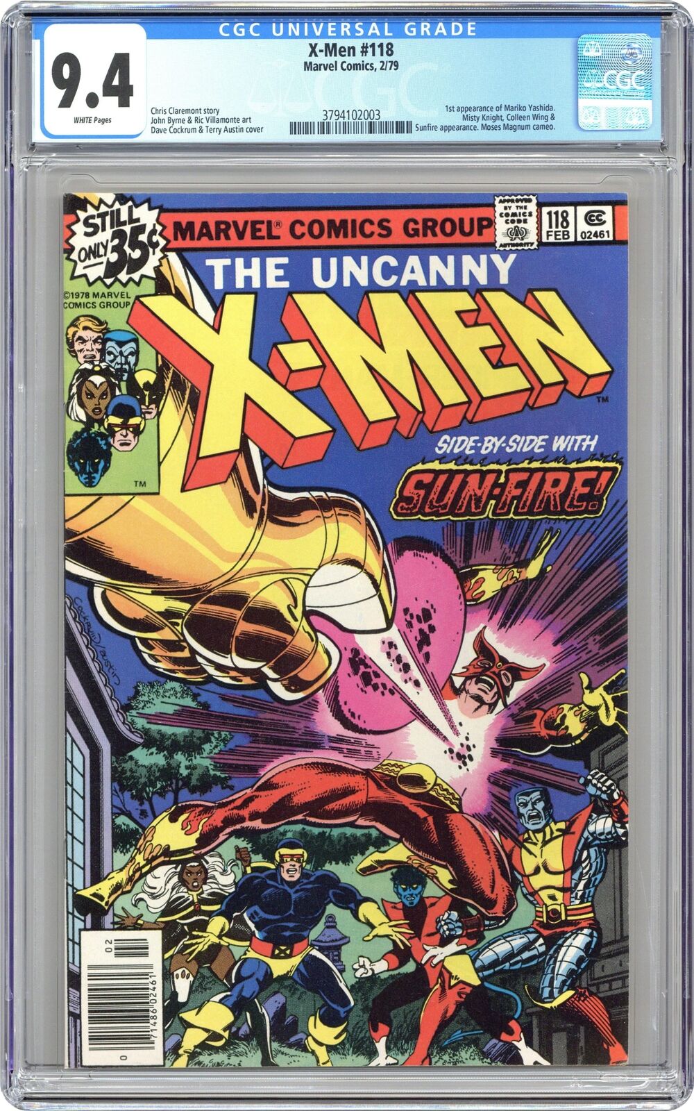 Uncanny X-Men #118 CGC 9.4 1979 3794102003