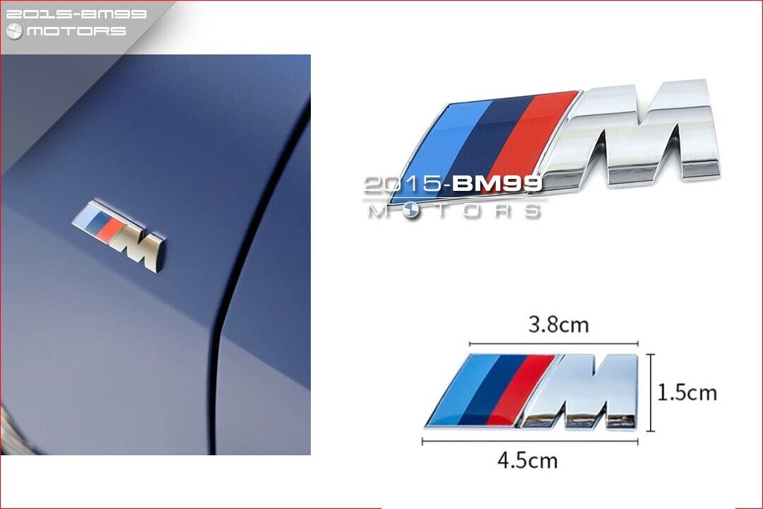WING BADGE Fender Emblem Logo For BMW M TECH M All 1 2 3 4 5 Series M Sport Tech