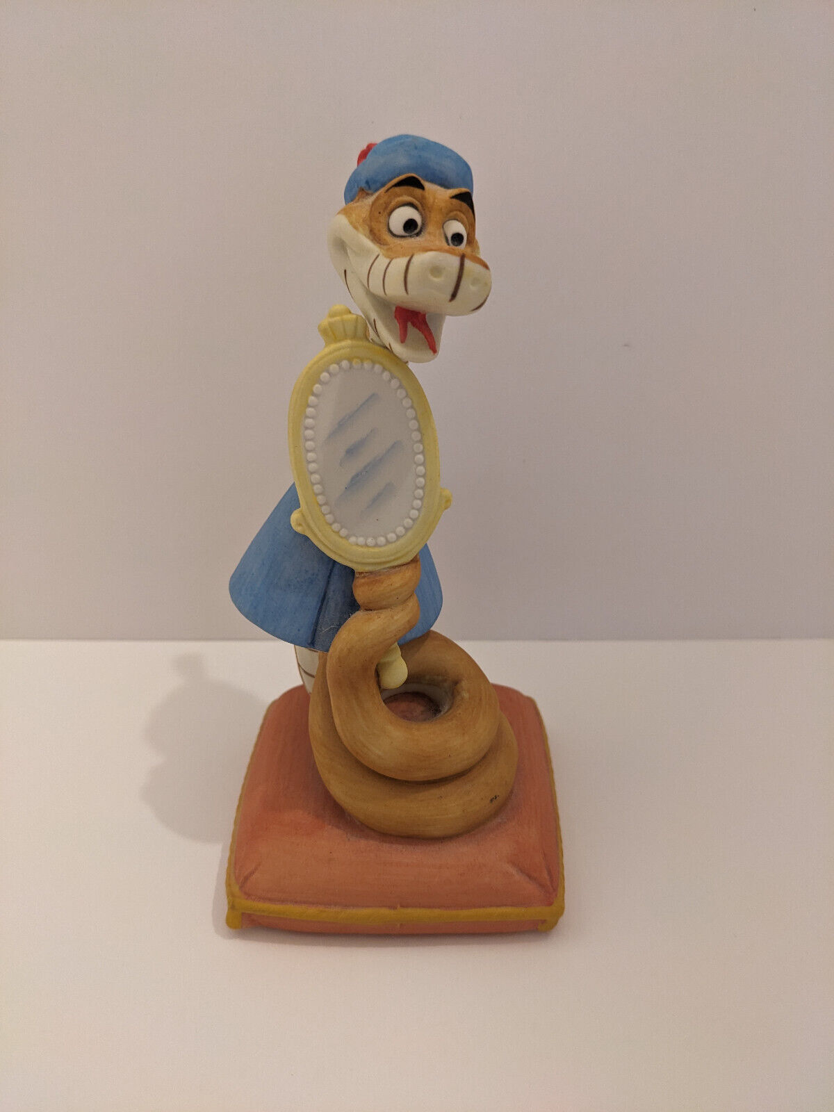 Vintage Walt Disney Bisque ROBIN HOOD'S SIR HISS Snake Figurine Japan 1970s RARE