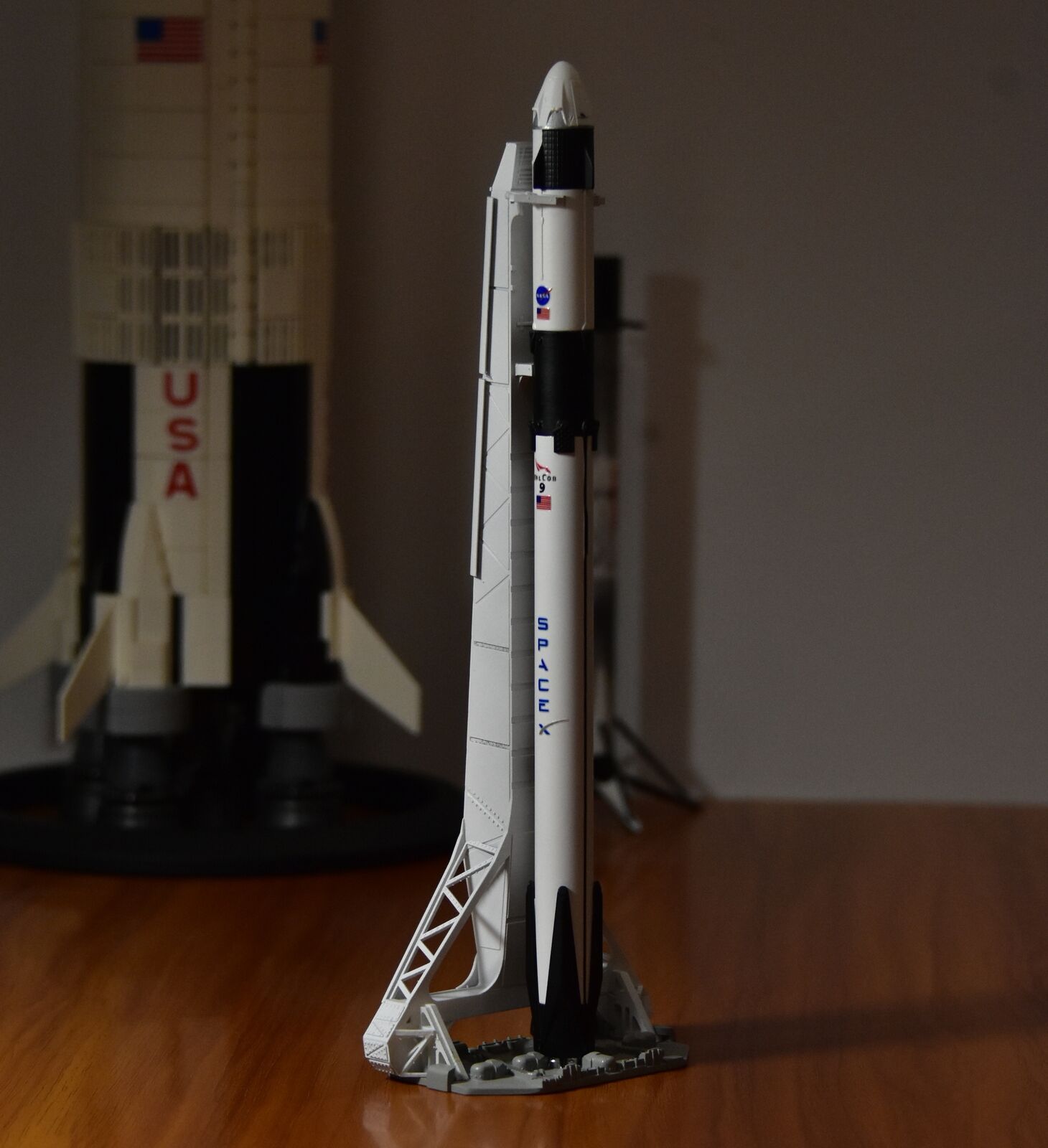SpaceX Falcon 9 Rocket F9 Model with Tower